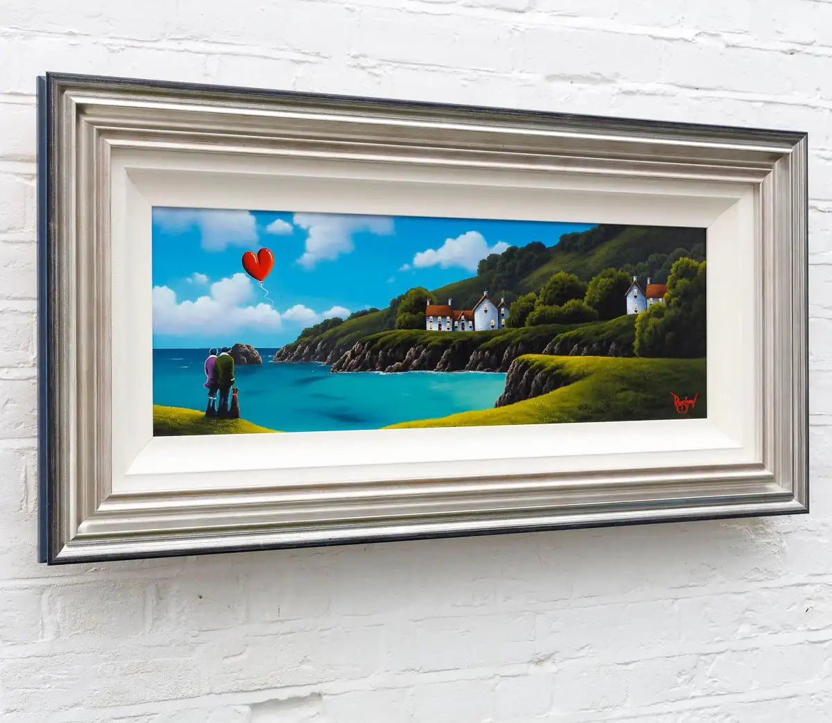 Coastal Love - Original - SOLD by artist David Renshaw - Wyecliffe Galleries