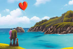 Coastal Love - Original - SOLD by artist David Renshaw - Wyecliffe Galleries