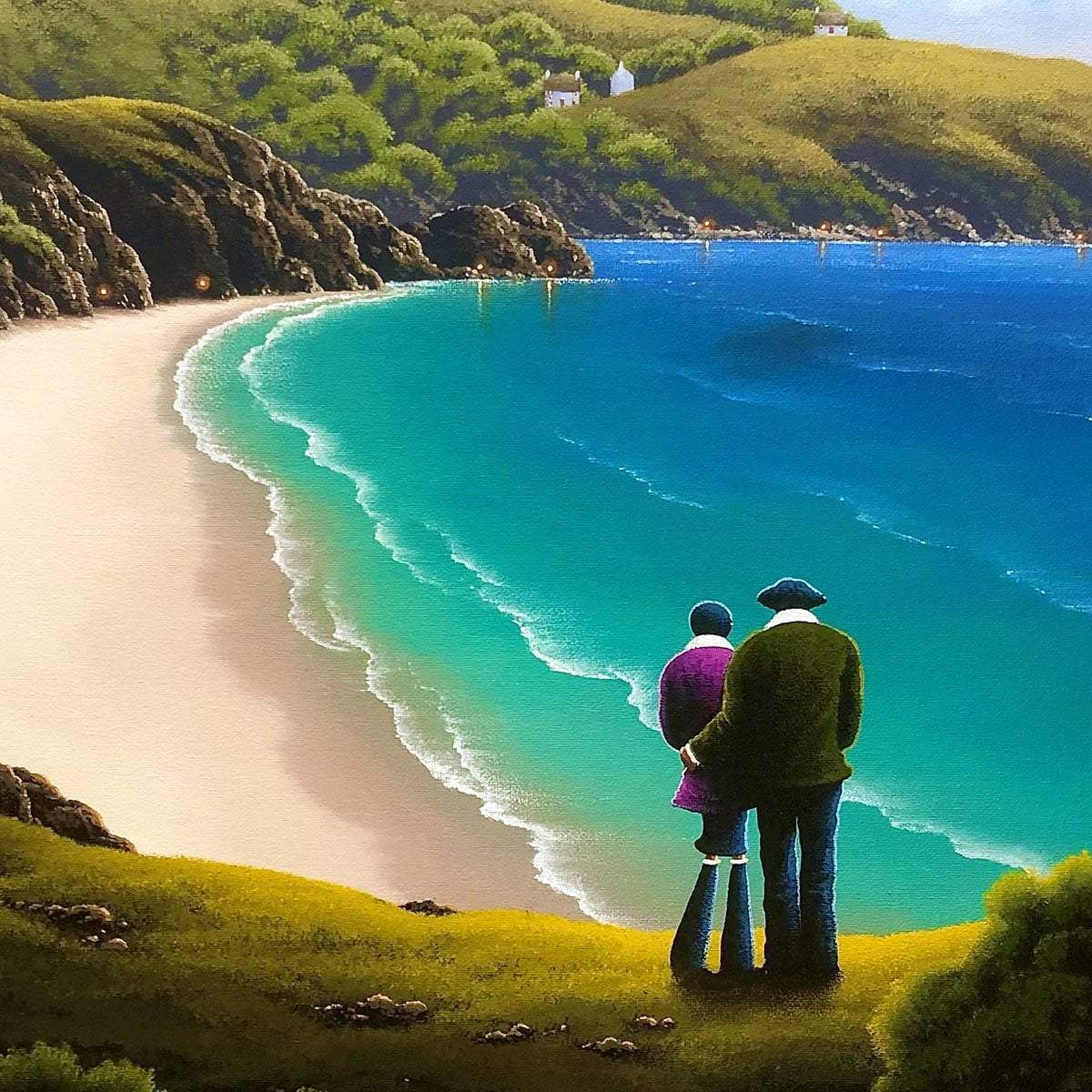 Coastal Vista - Original - SOLD by artist David Renshaw - Wyecliffe Galleries