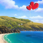 Coastal Vista - Original - SOLD by artist David Renshaw - Wyecliffe Galleries