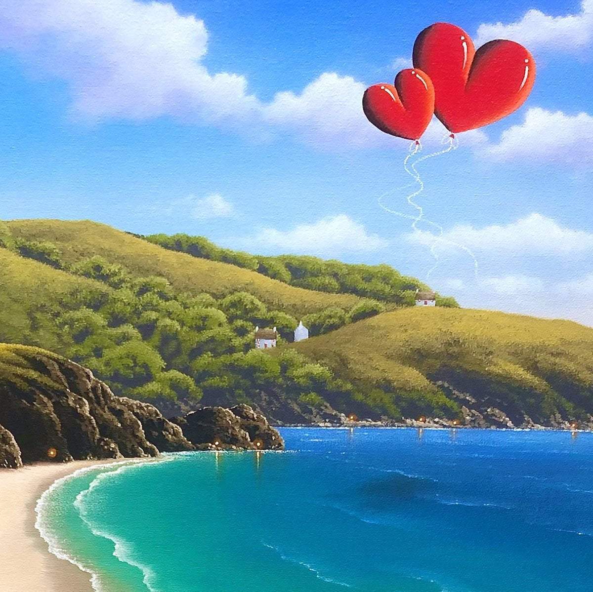 Coastal Vista - Original - SOLD by artist David Renshaw - Wyecliffe Galleries