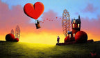 Confetti Hearts - SOLD by artist David Renshaw - Wyecliffe Galleries