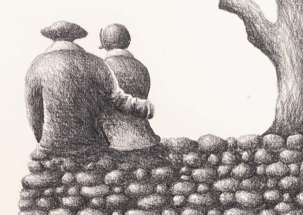 Contemplation - Sketch - SOLD by artist David Renshaw - Wyecliffe Galleries