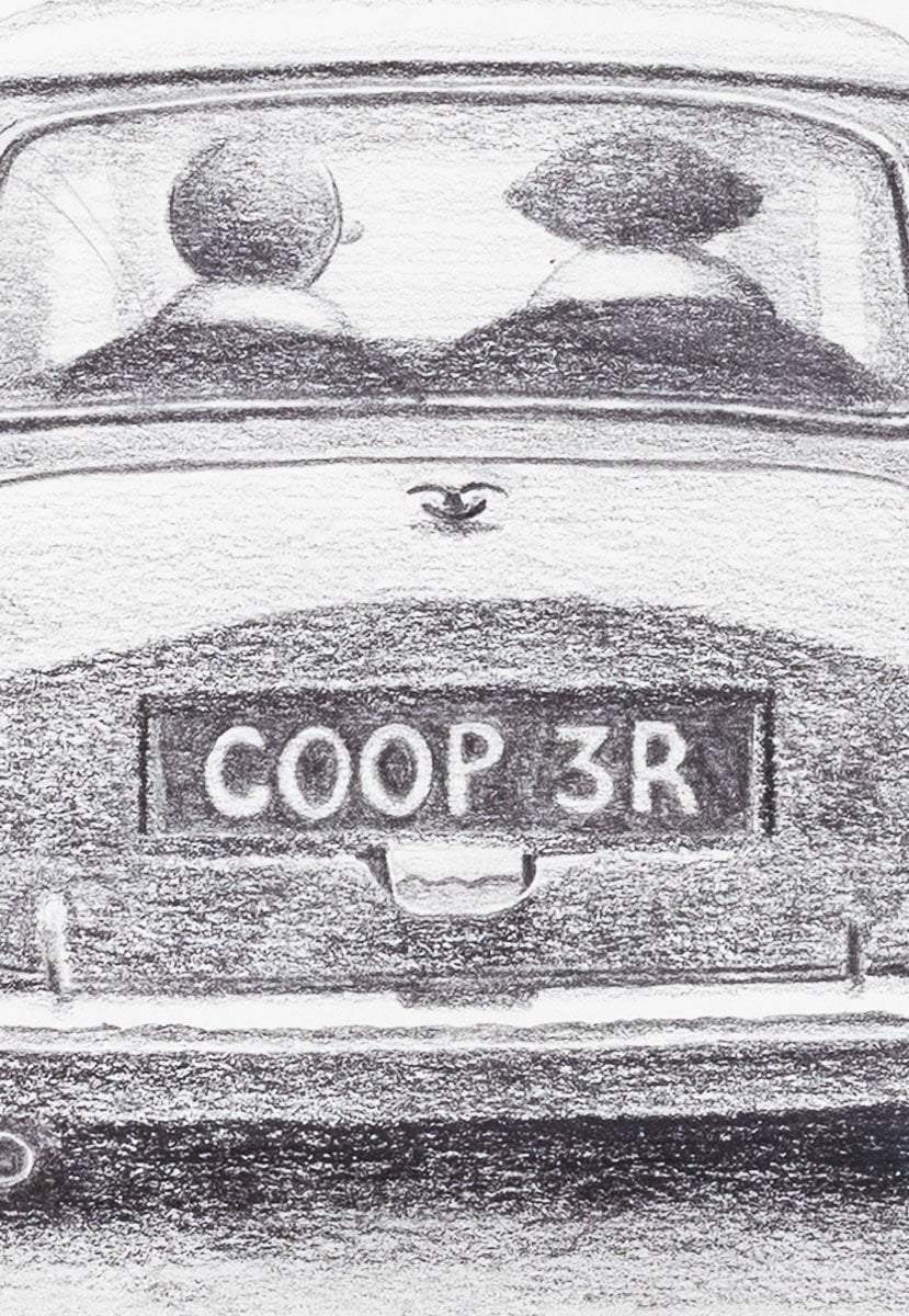 COOP3R - Original Sketch - SOLD by artist David Renshaw - Wyecliffe Galleries