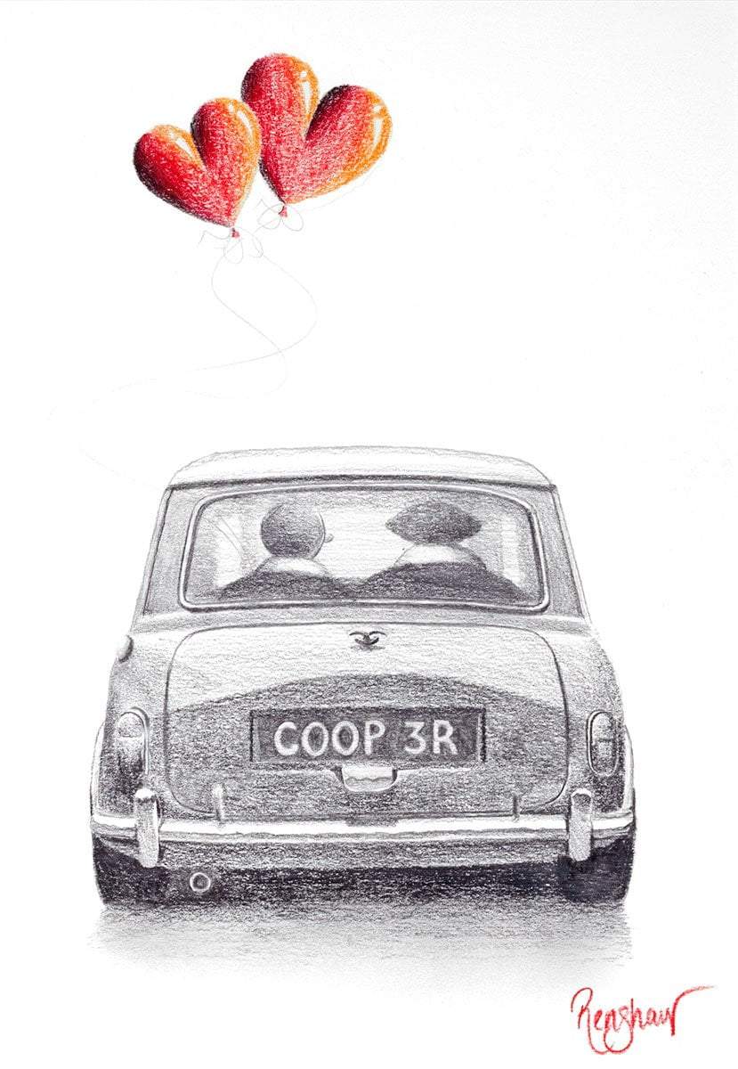 COOP3R - Original Sketch David Renshaw Framed