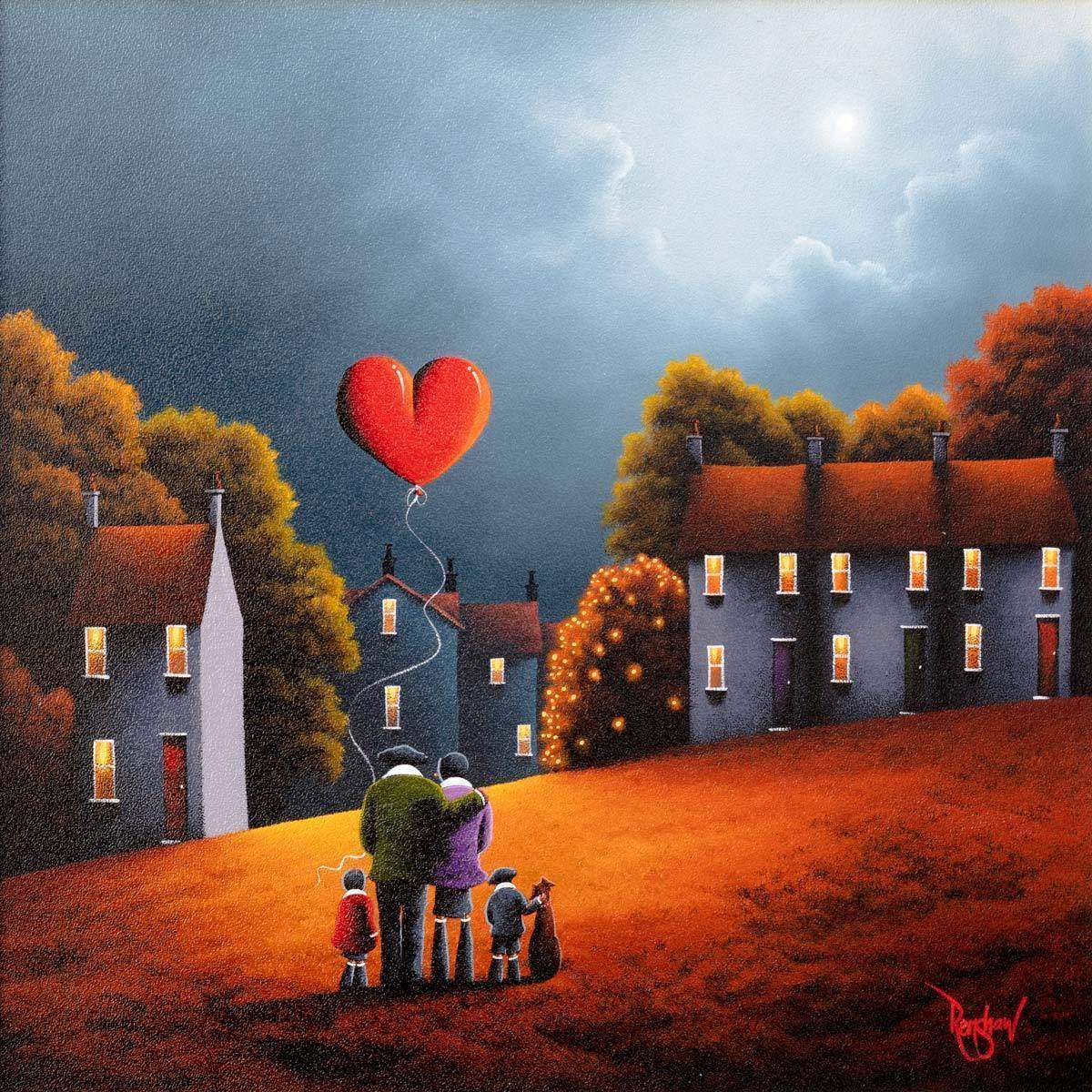 Cosy Autumn Nights - Original - SOLD by artist David Renshaw - Wyecliffe Galleries