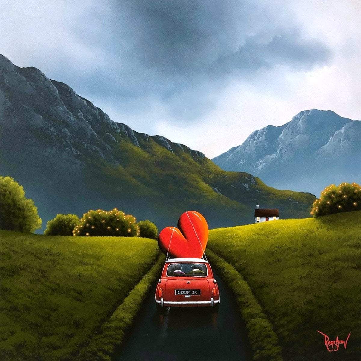 Countryside Drives - Original - SOLD by artist David Renshaw - Wyecliffe Galleries