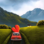Countryside Drives - Original - SOLD by artist David Renshaw - Wyecliffe Galleries