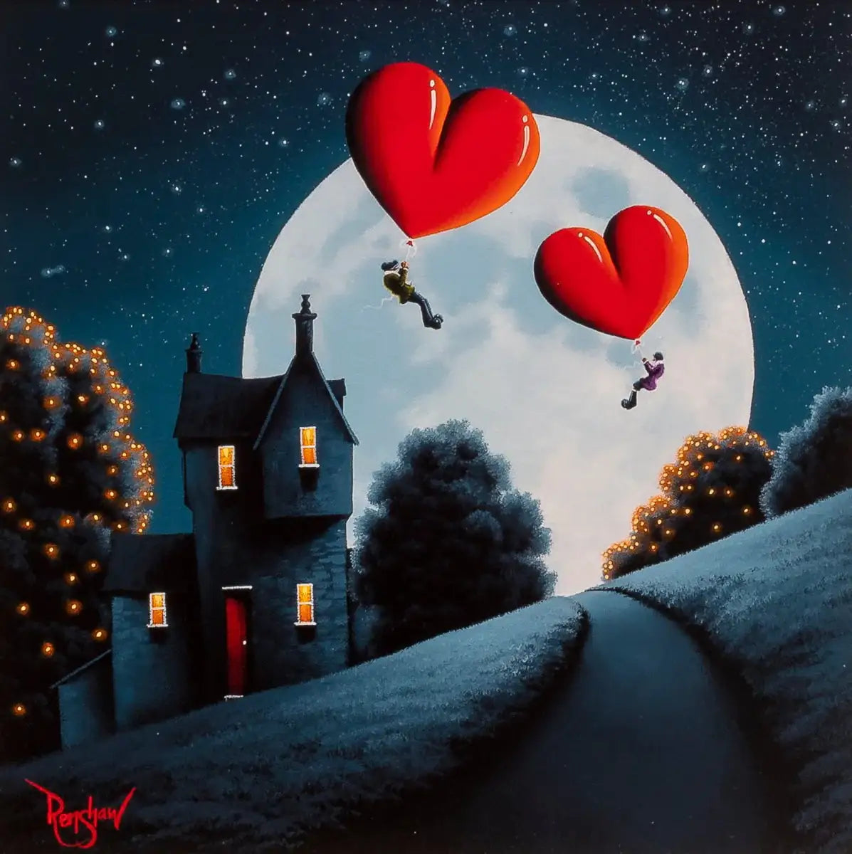 Crazy in Love - Original - SOLD by artist David Renshaw - Wyecliffe Galleries