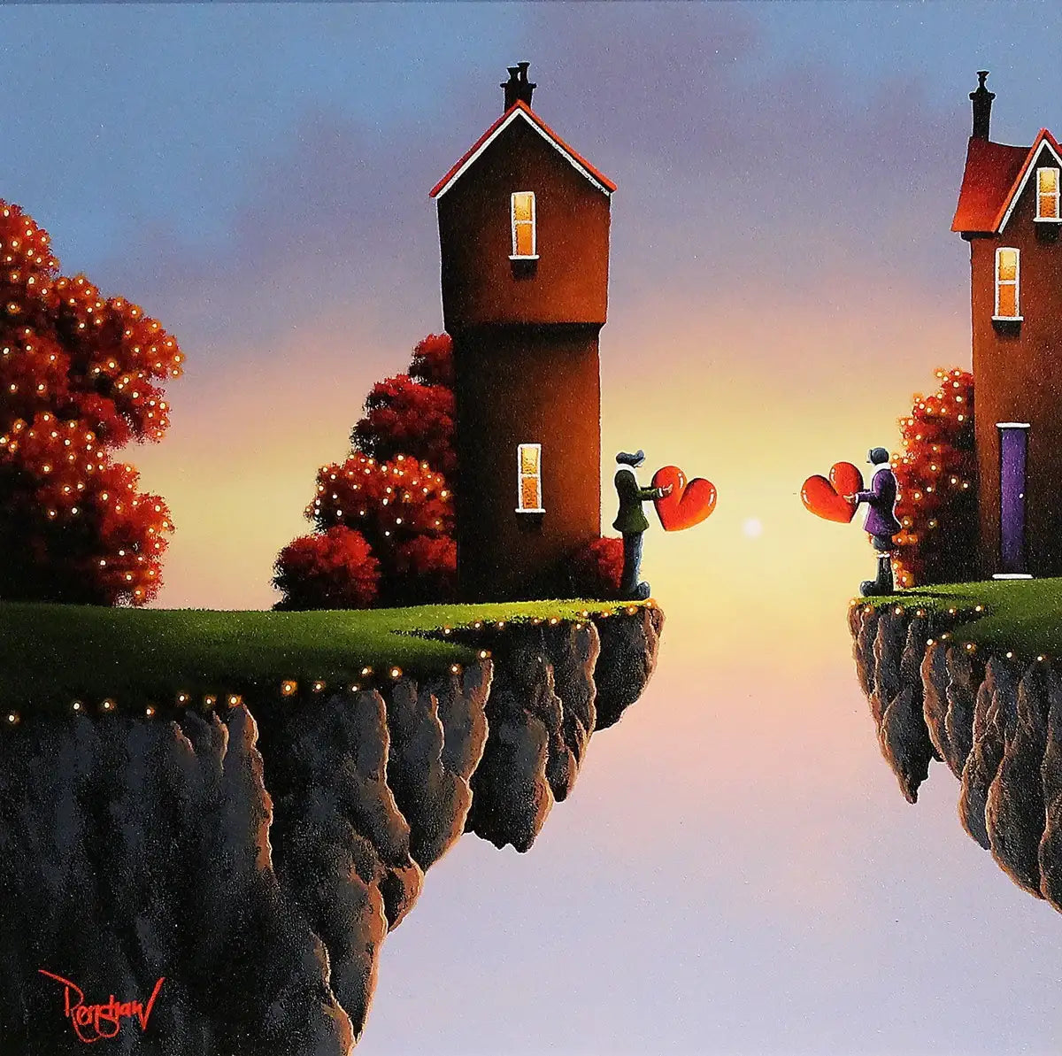 Crossing the Distance - SOLD by artist David Renshaw - Wyecliffe Galleries