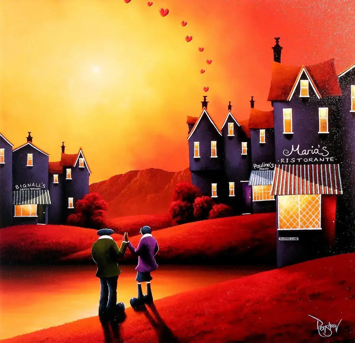 Date Night - SOLD by artist David Renshaw - Wyecliffe Galleries