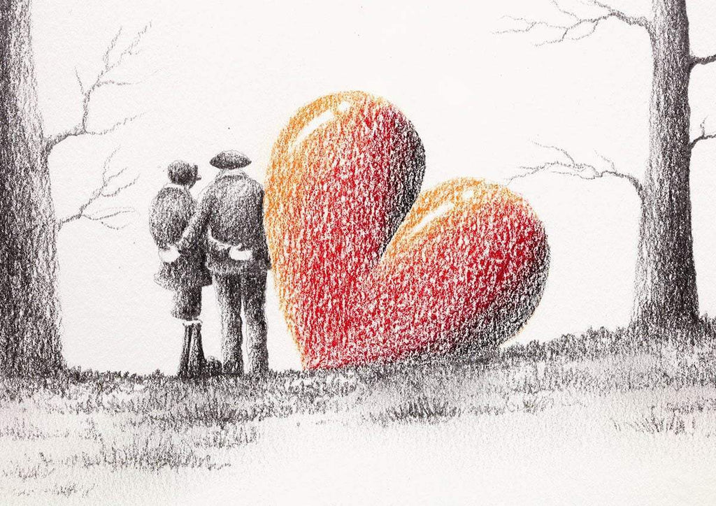 Daydreamers - Original Sketch - SOLD by artist David Renshaw - Wyecliffe Galleries