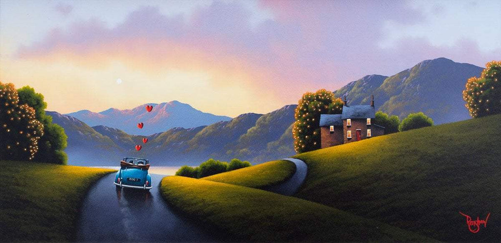 Driving Down Memory Lane - Original - SOLD by artist David Renshaw - Wyecliffe Galleries