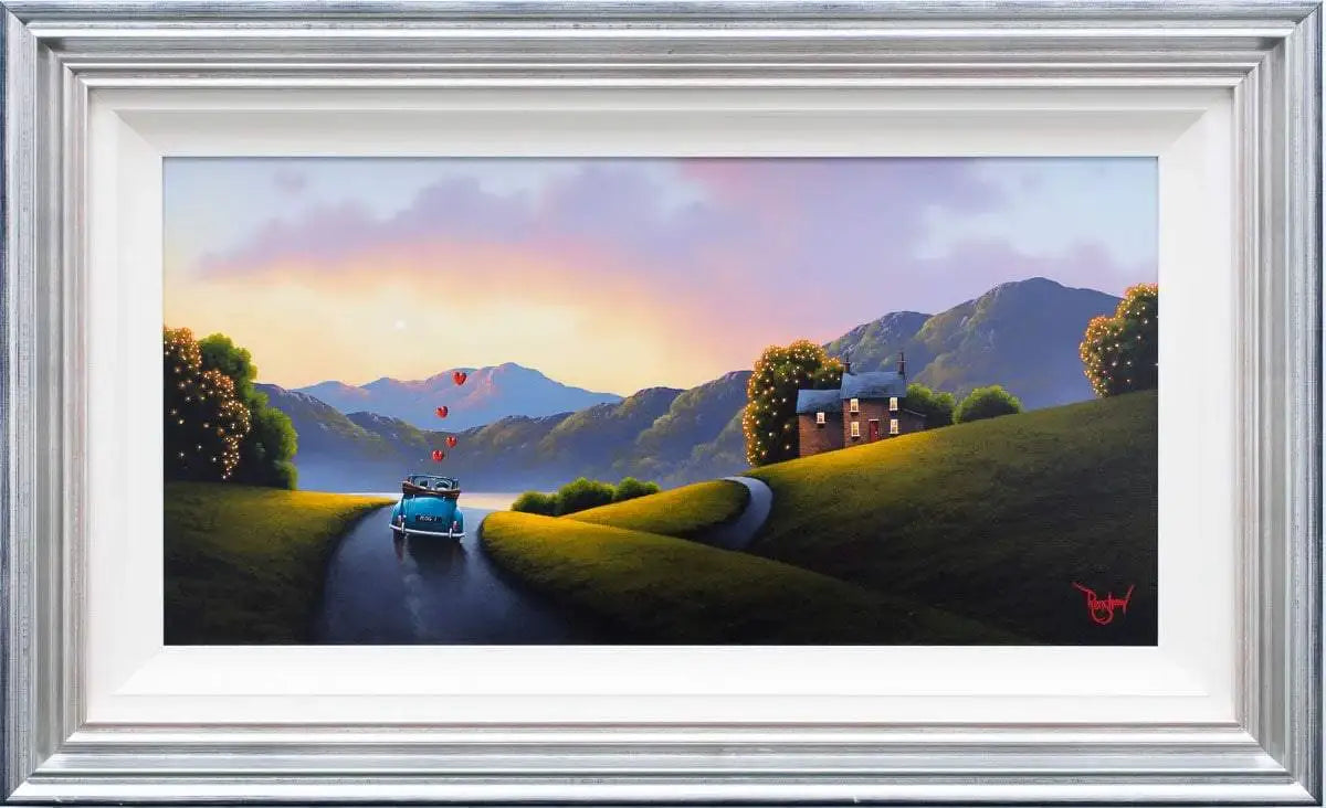 Driving Down Memory Lane - Original - SOLD by artist David Renshaw - Wyecliffe Galleries