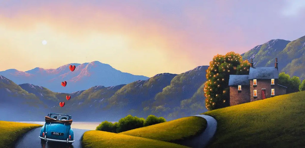 Driving Down Memory Lane - Original - SOLD by artist David Renshaw - Wyecliffe Galleries