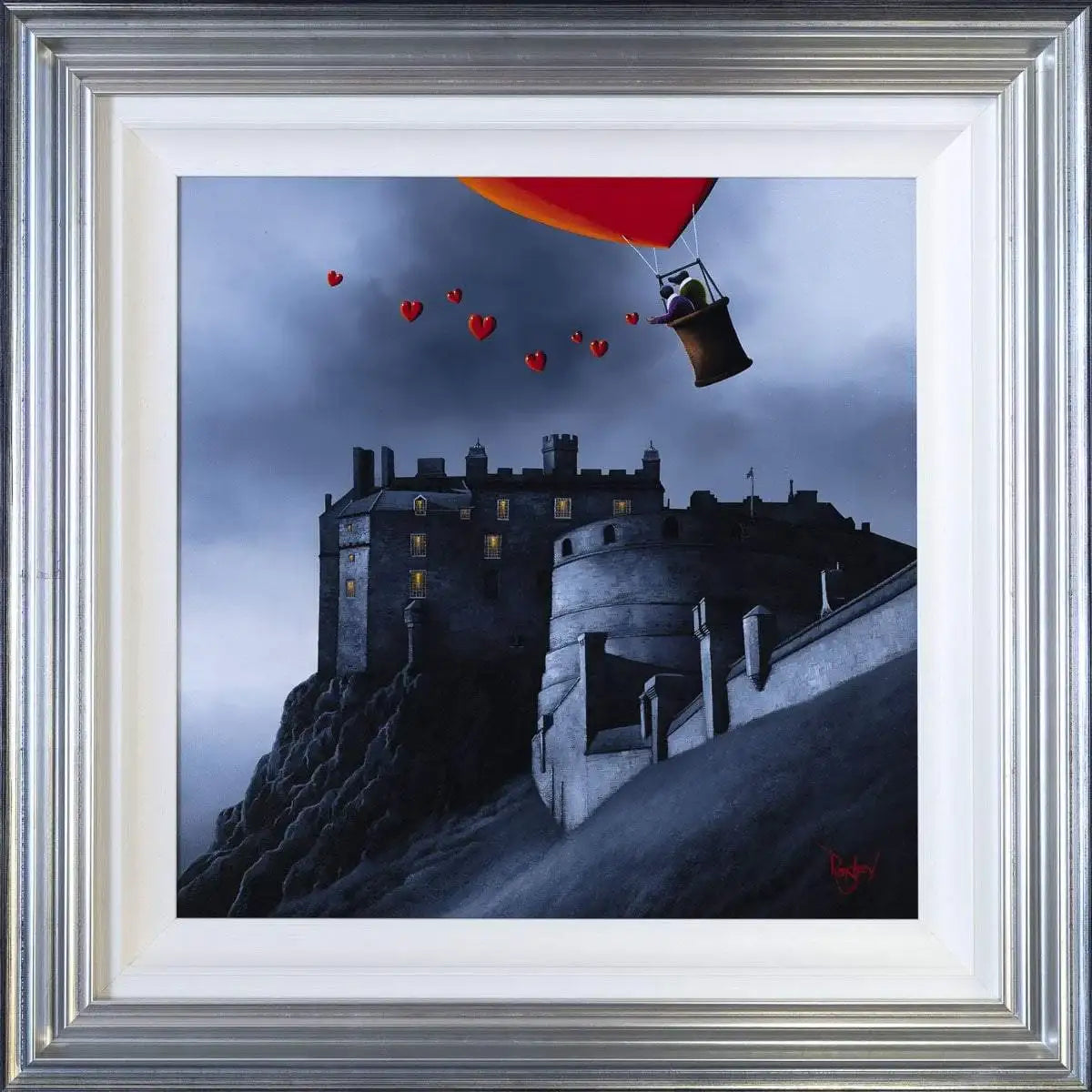 Edinburgh Castle Fly By - Original - SOLD by artist David Renshaw - Wyecliffe Galleries
