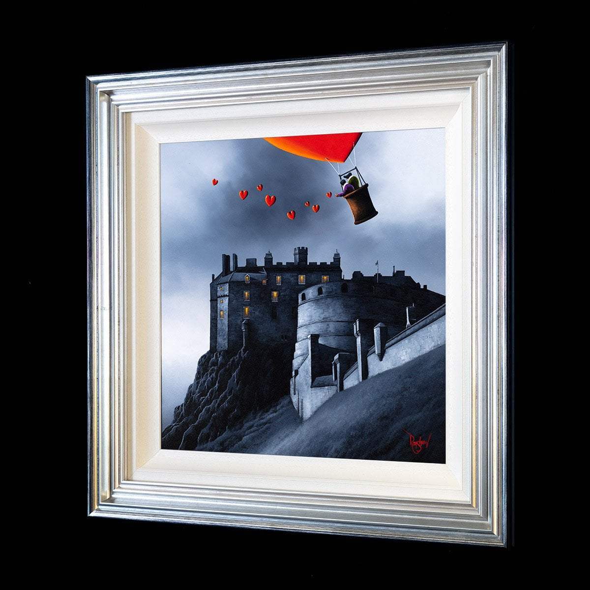 Edinburgh Castle Fly By - Original - SOLD by artist David Renshaw - Wyecliffe Galleries
