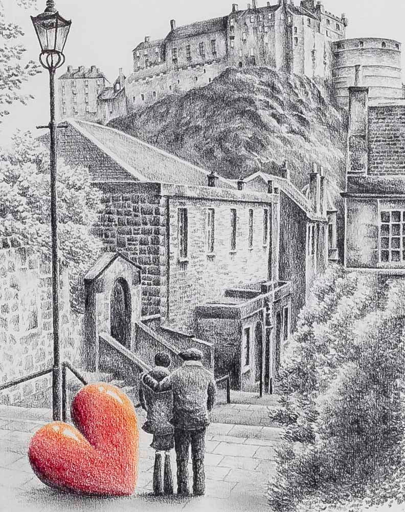 Edinburgh Memories - Original Sketch David Renshaw Original