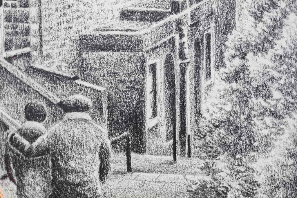 Edinburgh Memories - Original Sketch - SOLD by artist David Renshaw - Wyecliffe Galleries