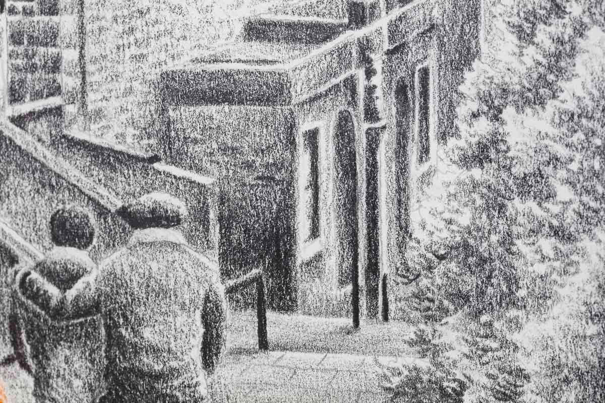 Edinburgh Memories - Original Sketch - SOLD by artist David Renshaw - Wyecliffe Galleries