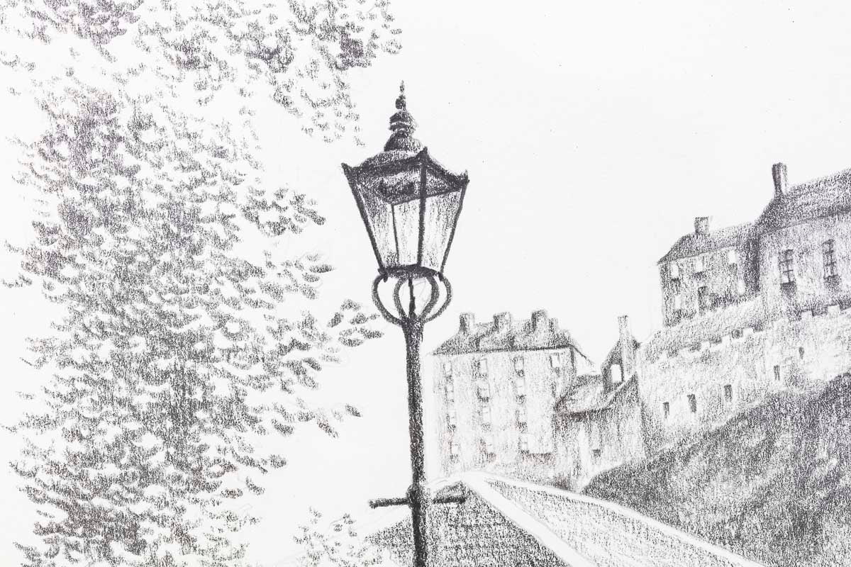 Edinburgh Memories - Original Sketch David Renshaw Original