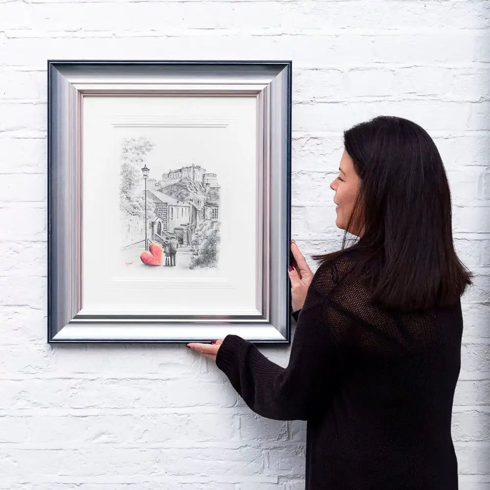 Edinburgh Memories - Original Sketch - SOLD by artist David Renshaw - Wyecliffe Galleries