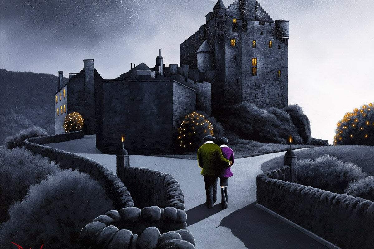 Eilean Donan Castle - Original - SOLD by artist David Renshaw - Wyecliffe Galleries