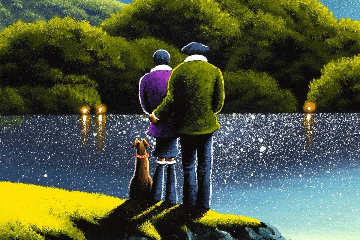 Emerald Bay - Original - SOLD by artist David Renshaw - Wyecliffe Galleries