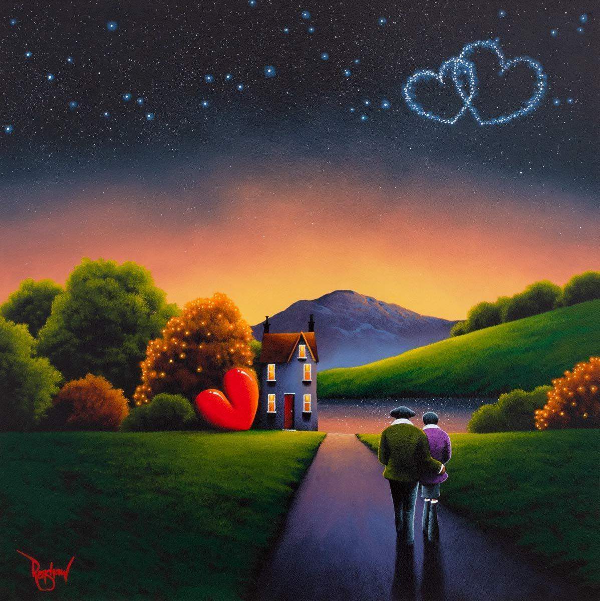 Emerald Bay Sunset - Original - SOLD by artist David Renshaw - Wyecliffe Galleries