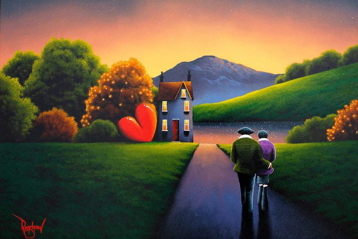 Emerald Bay Sunset - Original - SOLD by artist David Renshaw - Wyecliffe Galleries