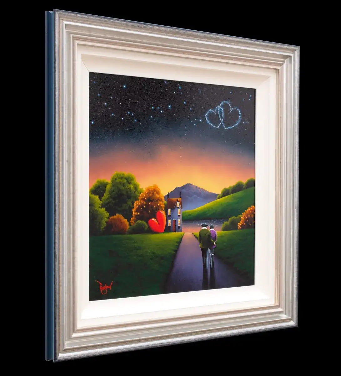 Emerald Bay Sunset - Original - SOLD by artist David Renshaw - Wyecliffe Galleries