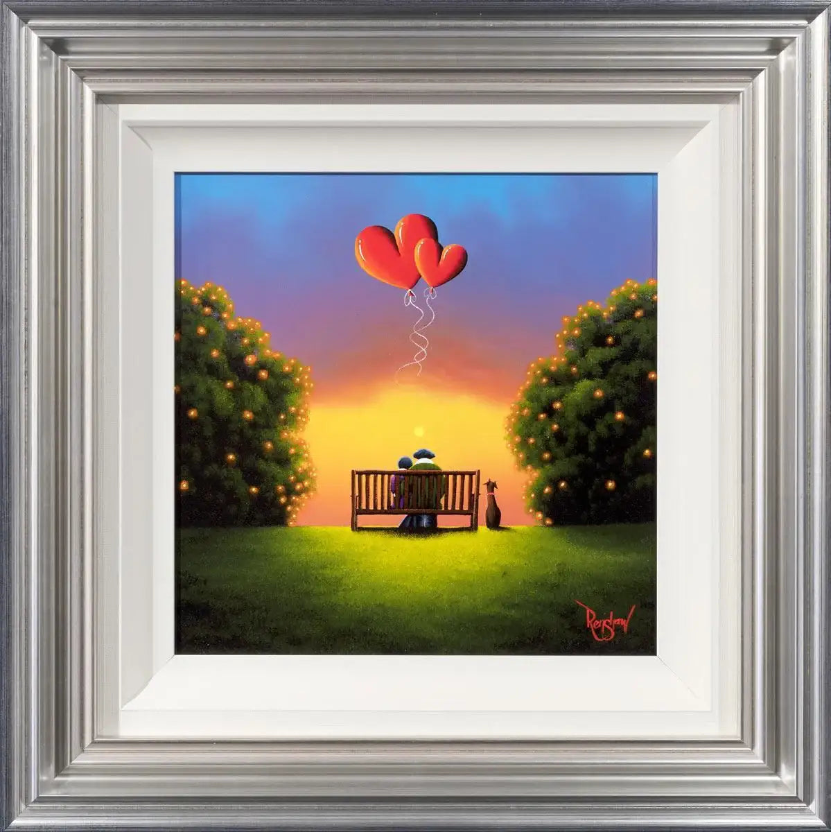 Entwined Love - Original - SOLD by artist David Renshaw - Wyecliffe Galleries