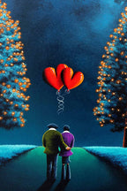 Entwined Lovers - Original - SOLD by artist David Renshaw - Wyecliffe Galleries