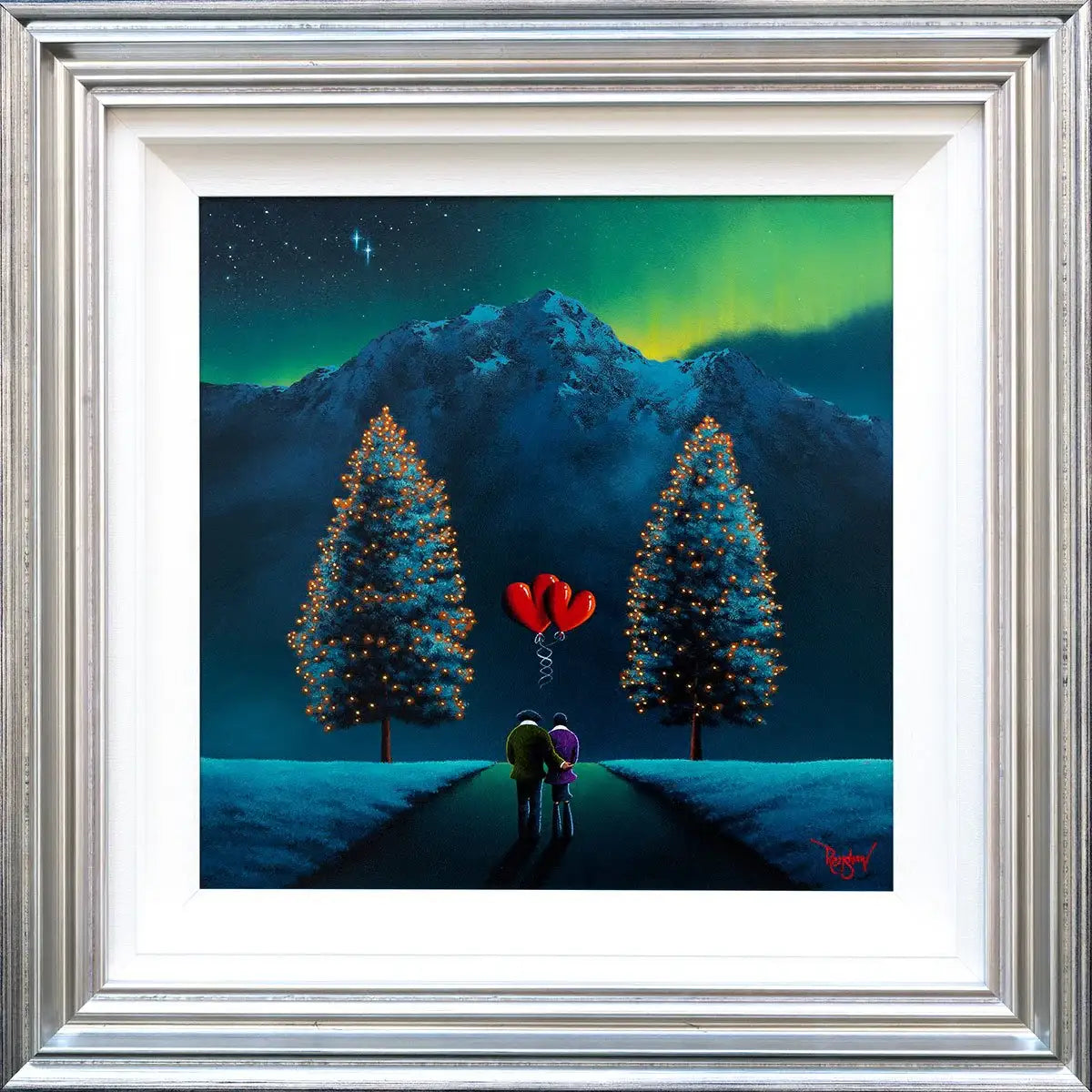 Entwined Lovers - Original - SOLD by artist David Renshaw - Wyecliffe Galleries