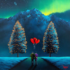 Entwined Lovers - Original - SOLD by artist David Renshaw - Wyecliffe Galleries