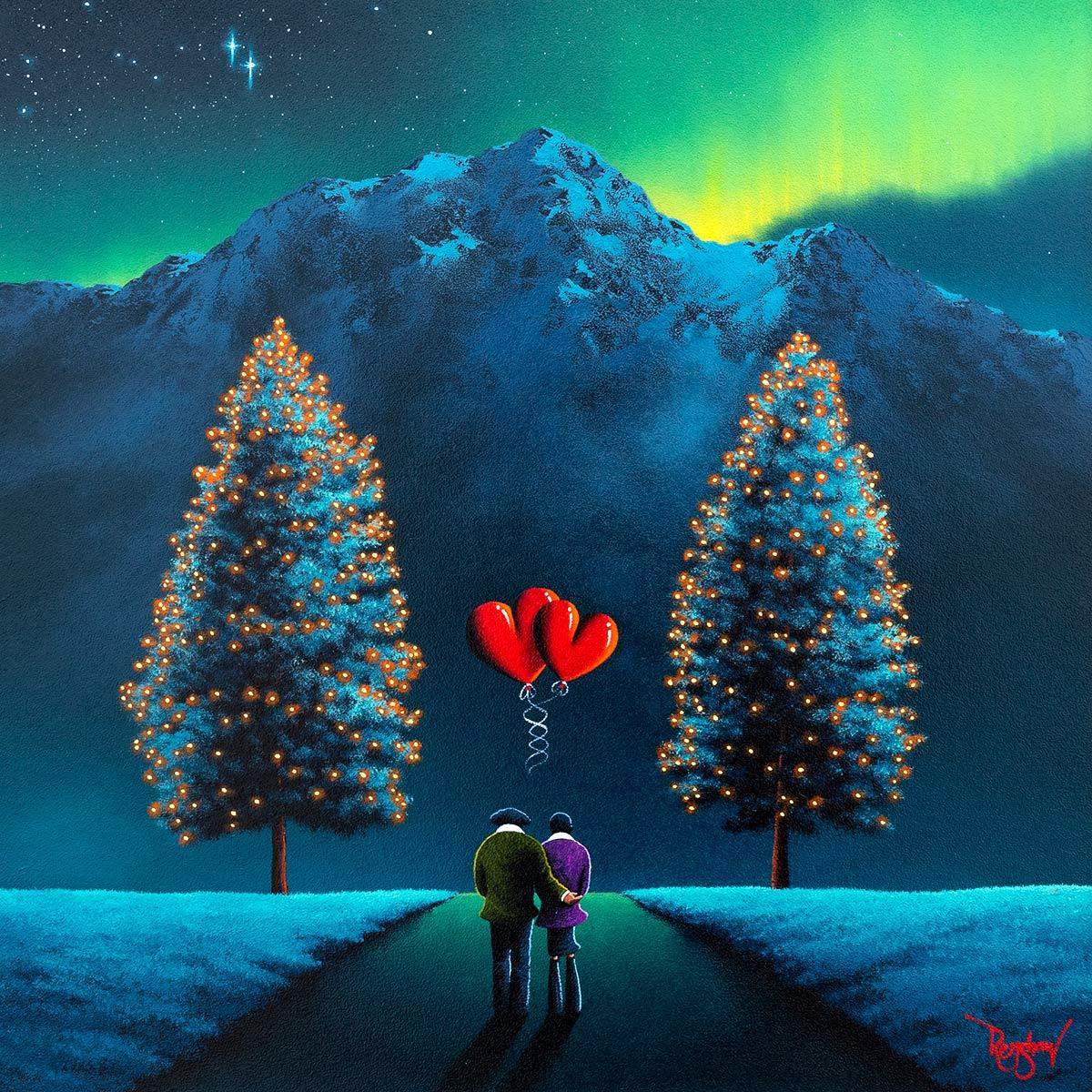 Entwined Lovers - Original - SOLD by artist David Renshaw - Wyecliffe Galleries