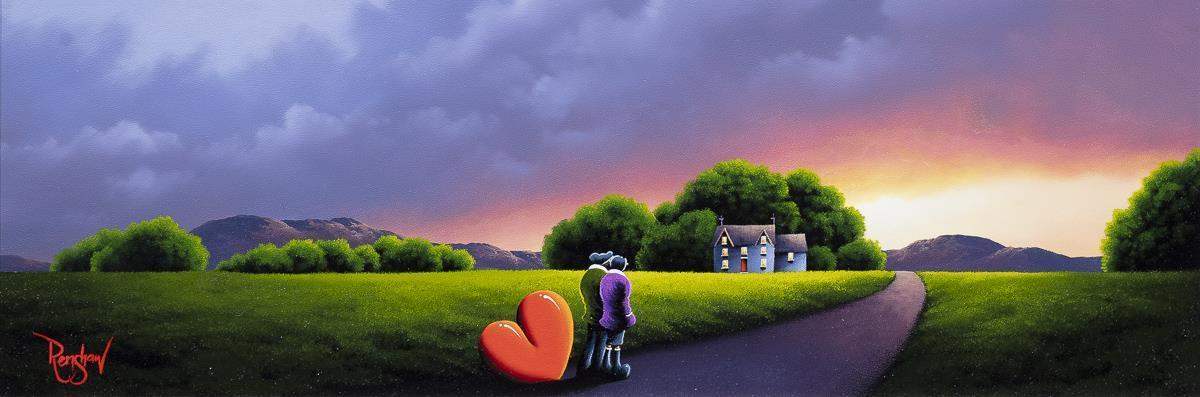 Evening Stroll - Original - SOLD by artist David Renshaw - Wyecliffe Galleries