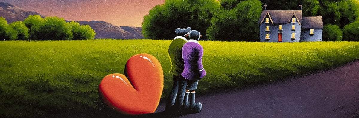 Evening Stroll - Original - SOLD by artist David Renshaw - Wyecliffe Galleries