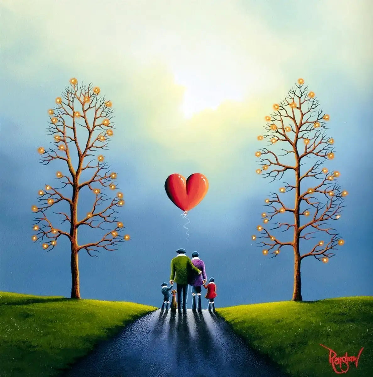 Everlasting Love - SOLD by artist David Renshaw - Wyecliffe Galleries