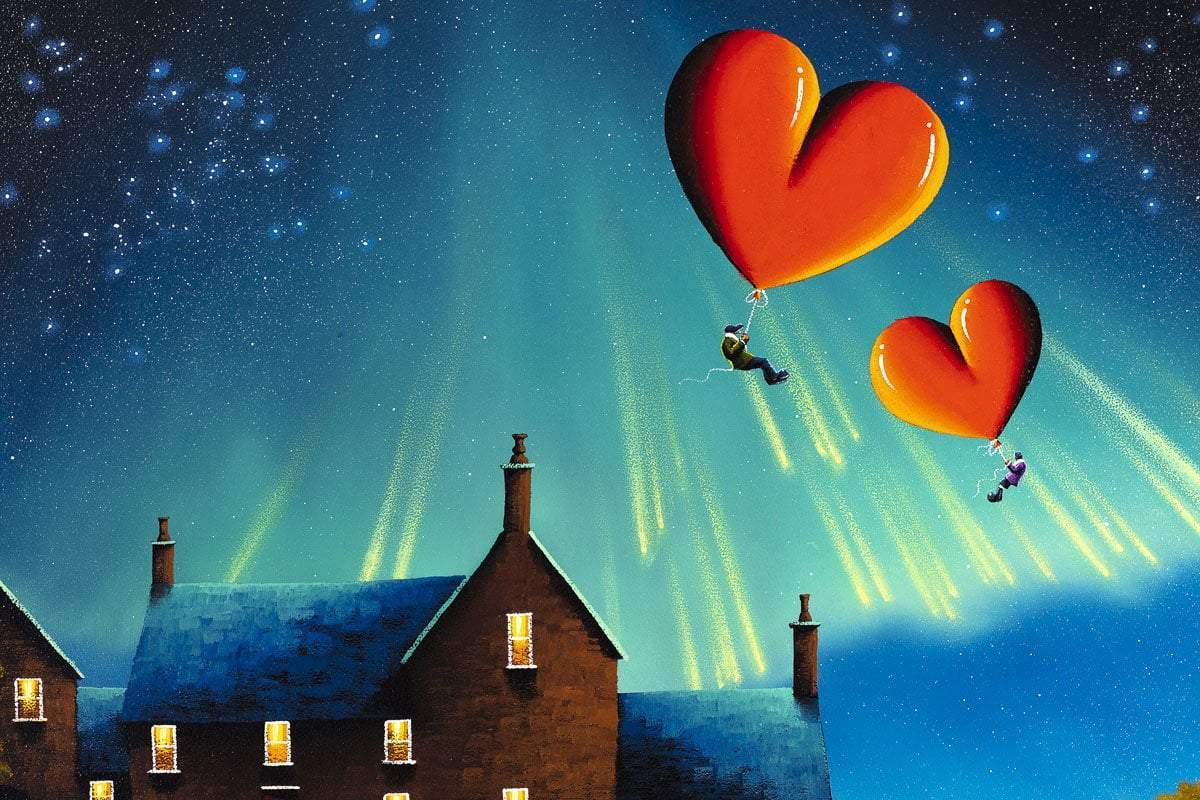 Falling Stars - Original - SOLD by artist David Renshaw - Wyecliffe Galleries