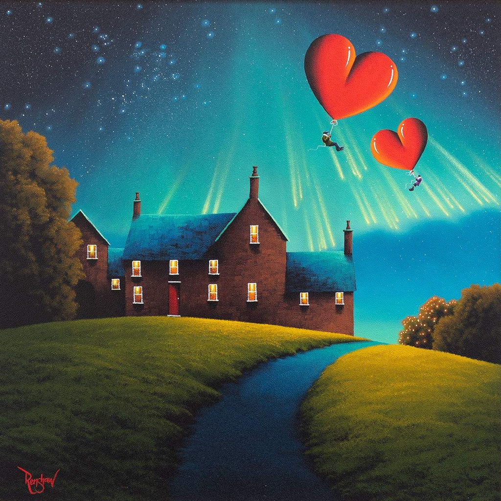 Falling Stars - Original - SOLD by artist David Renshaw - Wyecliffe Galleries
