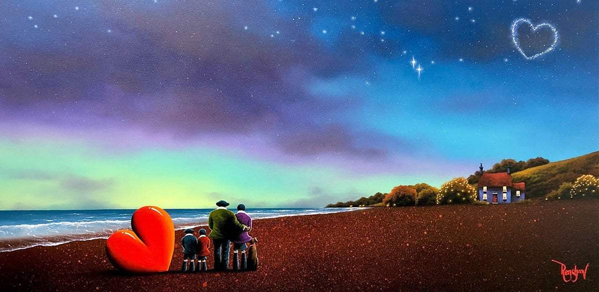 Family, Forever and Always - Original - SOLD by artist David Renshaw - Wyecliffe Galleries
