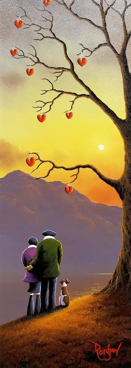 Family of Three - Original - SOLD by artist David Renshaw - Wyecliffe Galleries