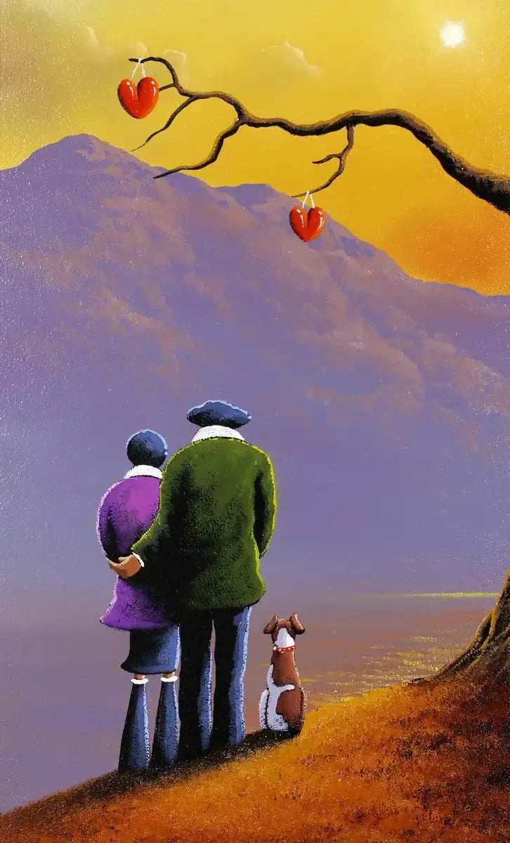 Family of Three - Original - SOLD by artist David Renshaw - Wyecliffe Galleries
