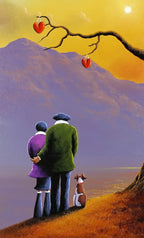 Family of Three - Original - SOLD by artist David Renshaw - Wyecliffe Galleries