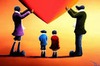 Family Portrait - SOLD by artist David Renshaw - Wyecliffe Galleries