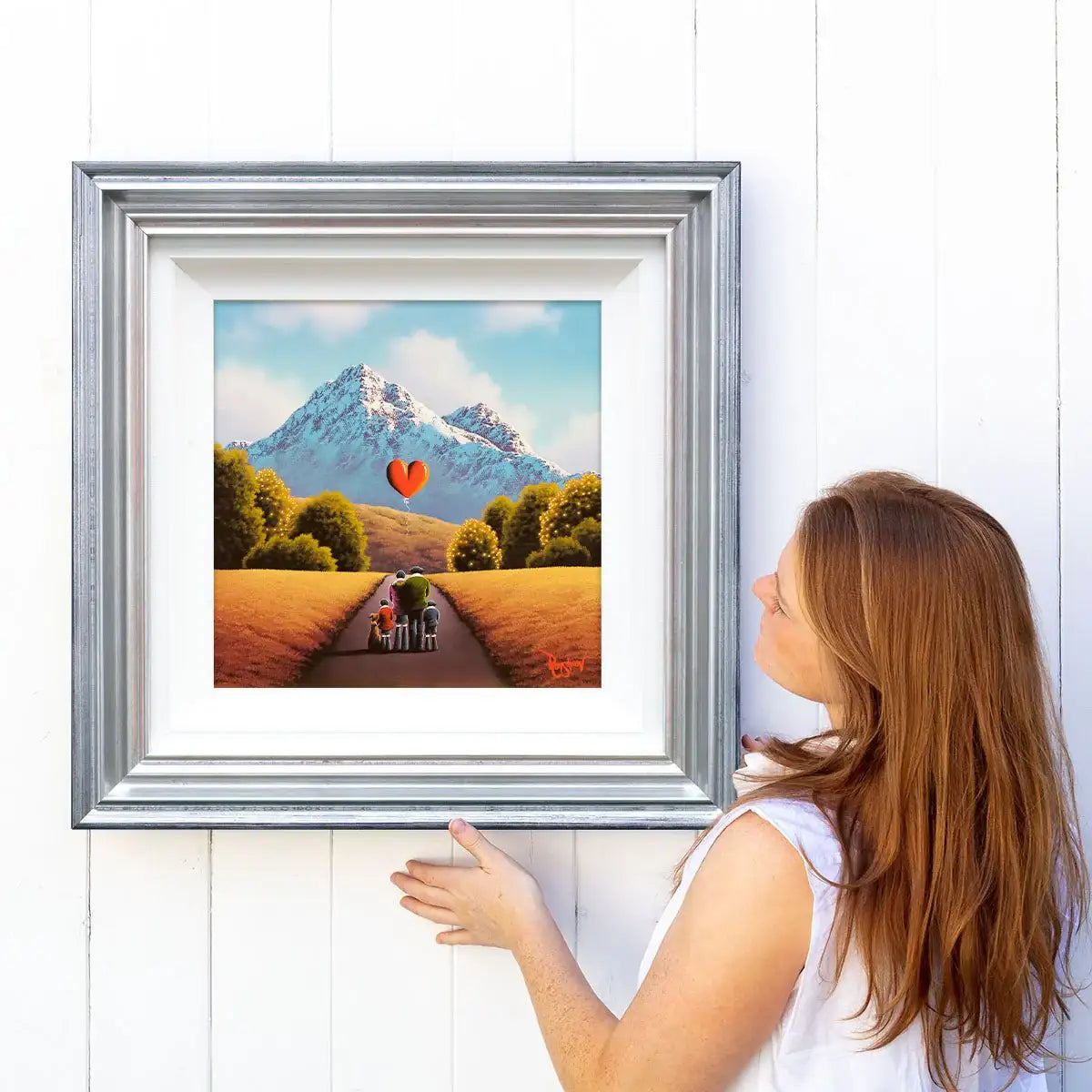 Family Stroll - Original - SOLD by artist David Renshaw - Wyecliffe Galleries