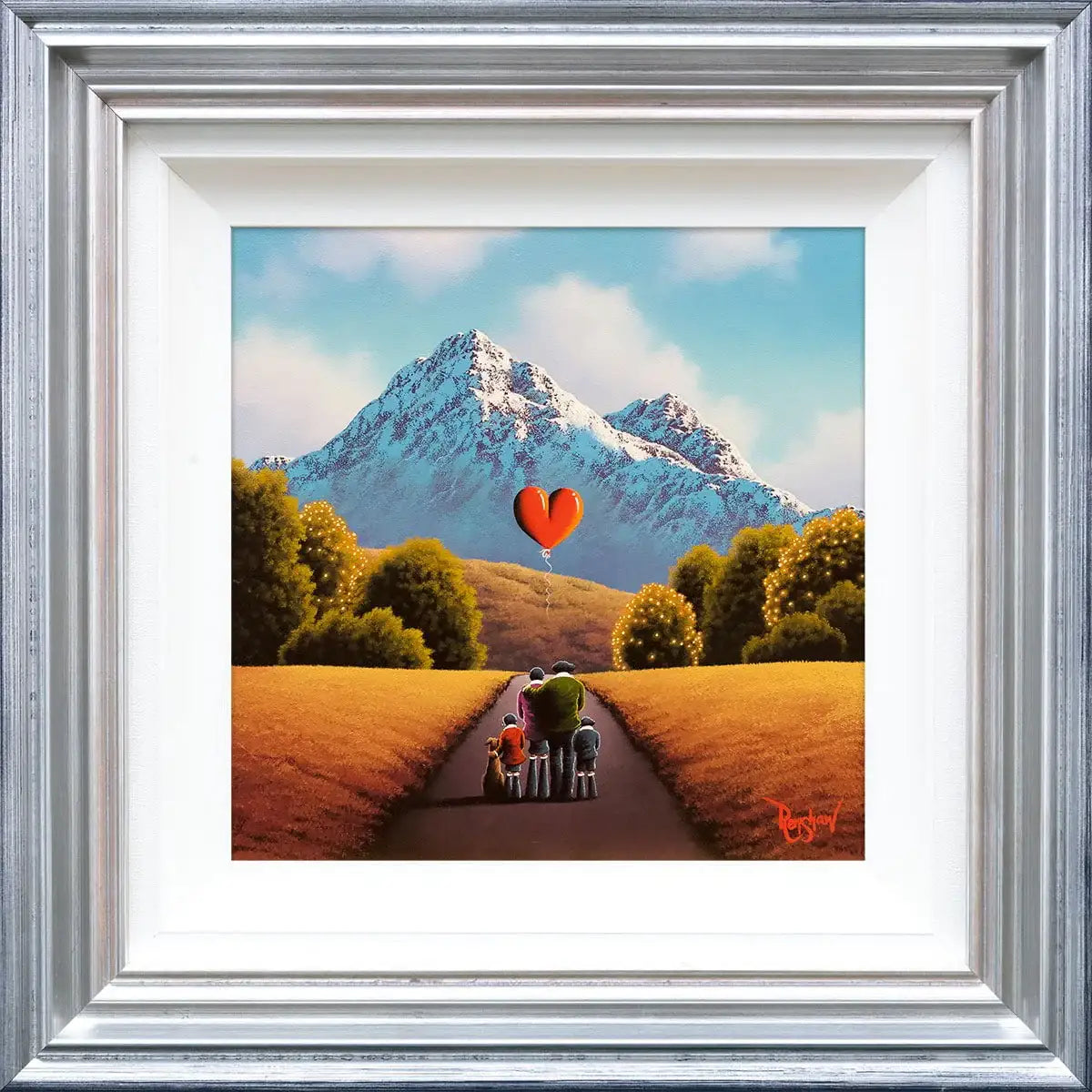 Family Stroll - Original - SOLD by artist David Renshaw - Wyecliffe Galleries