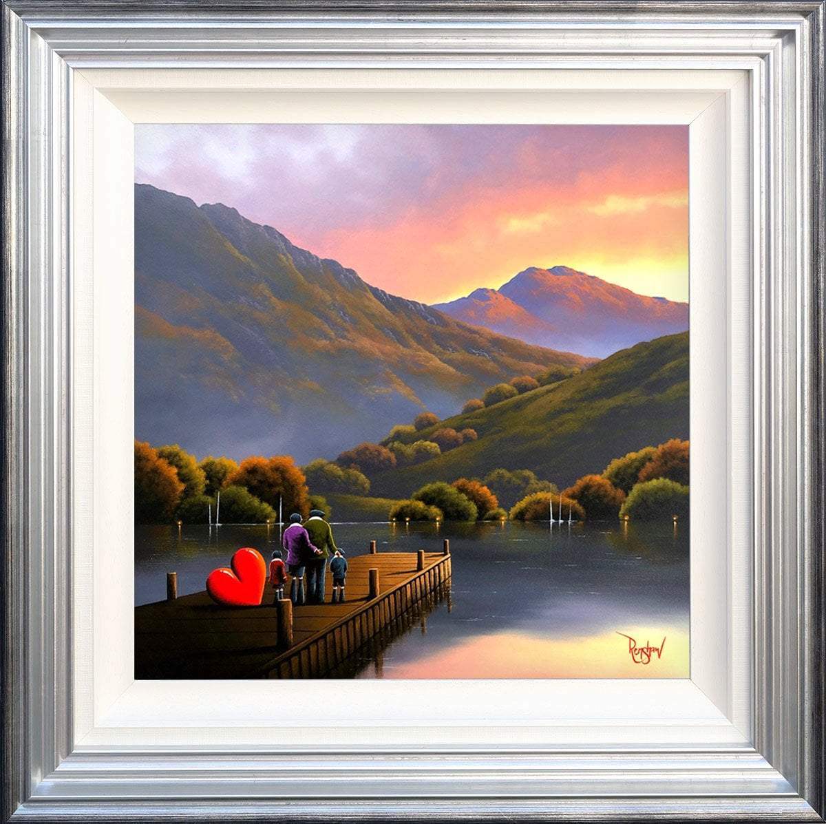 Family Time - Original - SOLD by artist David Renshaw - Wyecliffe Galleries