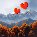 Flying High In Autumn - Original - SOLD by artist David Renshaw - Wyecliffe Galleries
